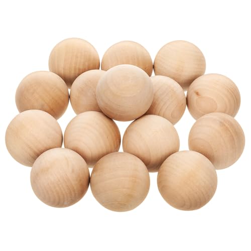 HOMSFOU 15Stücke Massivholzkugeln Unvollendete Runde Holzperlen Für DIY Bastelarbeiten Langlebige Holzmaterialien Für Heimdekoration Und Vielseitige Projekte HOMSFOU 15Stücke Massivholzkugeln Unvollendete Runde Holzperlen Für DIY Bastelarbeiten Langlebige Holzmaterialien Für Heimdekoration Und Vielseitige Projekte von HOMSFOU