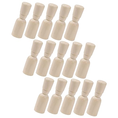 HOMSFOU 15Stücke Teiliges DIY Holzpuppen Unfertige Holzsteckpuppen für Bemalen und Basteln Kreative Holzfiguren für Dekoration und Freizeitgestaltung HOMSFOU 15Stücke Teiliges DIY Holzpuppen Unfertige Holzsteckpuppen für Bemalen und Basteln Kreative Holzfiguren für Dekoration und Freizeitgestaltung von HOMSFOU