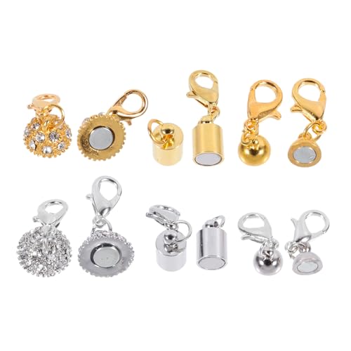 HOMSFOU 16 Stück Diy Magnetverschluss Set Teiliges Zubehör für und Armbänder Langlebige und Sichere Magnetische Verschlüsse für Schmuckherstellung für Kreative Diy Projekte von HOMSFOU