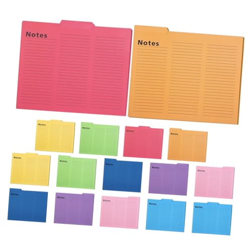 HOMSFOU 16 Stück Farbenfrohe Ordner Schreibtisch Organisation Datei Büro Größe Aktenordner der Schüler Dokumentenschutz Dokumentenkoffer Dokument Organizer Ordner Papier von HOMSFOU