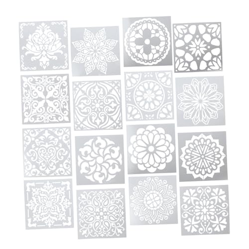 HOMSFOU 16 Stück Malvorlage Schablone Formen zum Zeichnen von Mandalas Mandala-Malerei Mandala-Kunst-Vorlage Mandala-Punkt-Malerei wiederverwendbares Mandala das Haustier HOMSFOU 16 Stück Malvorlage Schablone Formen zum Zeichnen von Mandalas Mandala-Malerei Mandala-Kunst-Vorlage Mandala-Punkt-Malerei wiederverwendbares Mandala das Haustier von HOMSFOU