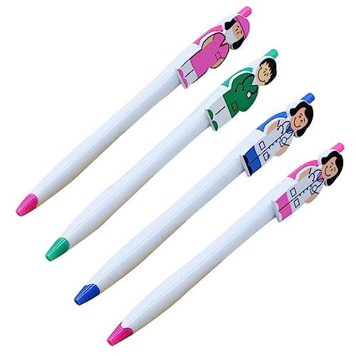 HOMSFOU 16 Stück Teiliges Cartoon Kugelschreiber Lustige Multifunktionsstifte für Lehrer Bürobedarf Kreative Schreibutensilien Ergonomisches Design Farbenfroh und Praktisch von HOMSFOU