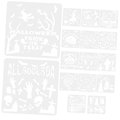 HOMSFOU 16 Stück Teiliges Halloween Malschablonen Wiederverwendbare Hohle Zeichenschablonen für Kreative DIY Projekte für Heimdekoration HOMSFOU 16 Stück Teiliges Halloween Malschablonen Wiederverwendbare Hohle Zeichenschablonen für Kreative DIY Projekte für Heimdekoration von HOMSFOU