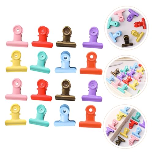 HOMSFOU 16 Stück Teiliges Metalldokumentenklammern Candyfarben Vielseitige Büroklammern aus Langlebig und Einfach zu Öffnen für Dokumentenorganisation und Frischhaltebeutelverschluss HOMSFOU 16 Stück Teiliges Metalldokumentenklammern Candyfarben Vielseitige Büroklammern aus Langlebig und Einfach zu Öffnen für Dokumentenorganisation und Frischhaltebeutelverschluss von HOMSFOU