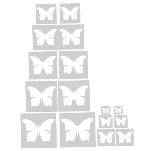 HOMSFOU 16 Stück Teiliges Schmetterling Malschablonen Wiederverwendbare DIY Malvorlagen für Wand und Holzdekoration Einfache Anwendung Vielseitig für Basteln und Kreative Raumgestaltung HOMSFOU 16 Stück Teiliges Schmetterling Malschablonen Wiederverwendbare DIY Malvorlagen für Wand und Holzdekoration Einfache Anwendung Vielseitig für Basteln und Kreative Raumgestaltung von HOMSFOU