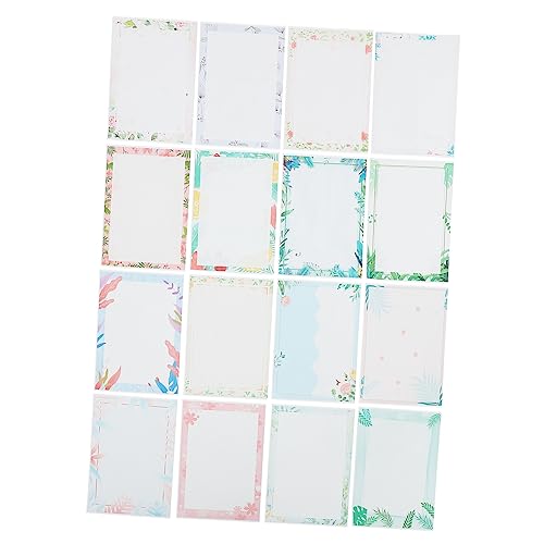HOMSFOU 160 Stück Blumenrand Briefpapier mit Frischem Muster Farbiges Druckpapier für Schule und Zuhause für Kreative Schreibprojekte von HOMSFOU
