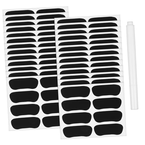 HOMSFOU 160 Stück Teiliges Schwarze Under Eye Stickers aus PVC Selbstklebend Strapazierfähig für Sportarten Wie Baseball und Softball Inklusive Weißem Stift zur Individuellen Gestaltung HOMSFOU 160 Stück Teiliges Schwarze Under Eye Stickers aus PVC Selbstklebend Strapazierfähig für Sportarten Wie Baseball und Softball Inklusive Weißem Stift zur Individuellen Gestaltung von HOMSFOU