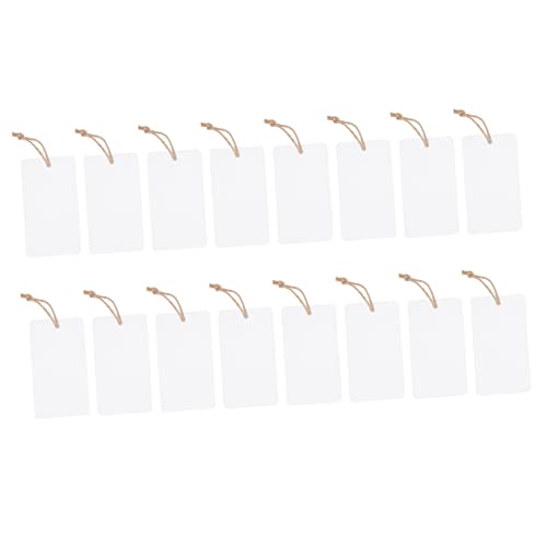 HOMSFOU 16Stücke Teiliges Acrylkorb Tag für DIY Küchenorganisation Transparente Hängende zur Beschriftung von Aufbewahrungsbehältern Zuverlässig und Langlebig von HOMSFOU