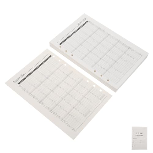 HOMSFOU 176 Blatt Nachfüllpapier für Kalender Glattes Professionelles Lose Blattpapier für Studium und Büro Leicht Reißfest Passend für Ringbücher und Planer von HOMSFOU