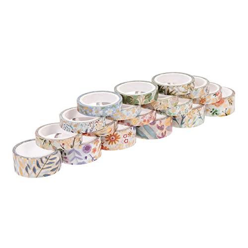 HOMSFOU 18 Rollen Washi Klebeband Diy Hand Account Tapes für Scrapbooking und Planer Vintage Design Langlebig und Vielseitig Einsetzbar für Tagebuch Fotoalben und Kreative Bastelprojekte HOMSFOU 18 Rollen Washi Klebeband Diy Hand Account Tapes für Scrapbooking und Planer Vintage Design Langlebig und Vielseitig Einsetzbar für Tagebuch Fotoalben und Kreative Bastelprojekte von HOMSFOU