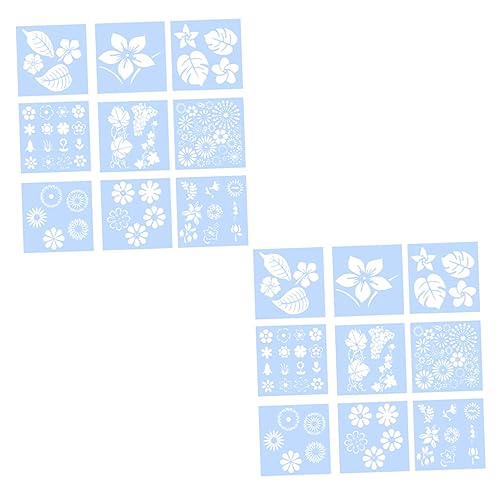 HOMSFOU 18 Stück Blumenform -Set DIY -Vorlagen Handwerksvorlage Bastelfarbe Schablone malvorlagen Blumenvorlagen Schablone Blumen Zeichnungsvorlage Malschablone das Haustier Weiß HOMSFOU 18 Stück Blumenform -Set DIY -Vorlagen Handwerksvorlage Bastelfarbe Schablone malvorlagen Blumenvorlagen Schablone Blumen Zeichnungsvorlage Malschablone das Haustier Weiß von HOMSFOU