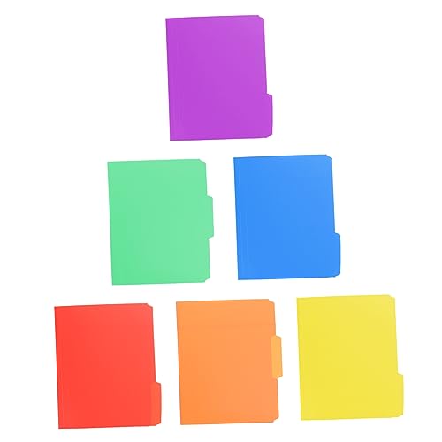 HOMSFOU 18 Stück Teiliges Kunststoff Dokumentenordner Bunte Testpapier Organizer Langlebige Büro Aktenordner mit Glatten Kanten für Effiziente Ablage und Schnelles Wichtiger Unterlagen von HOMSFOU