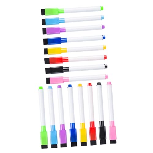 HOMSFOU 18 Stück Teiliges Set Tragbare Marker Pens für Whiteboards Wiederverwendbare Marker mit Hoher Kapazität für Lehrer Büromitarbeiter von HOMSFOU