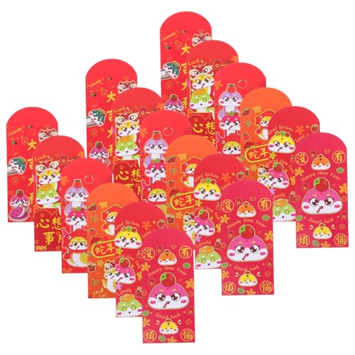HOMSFOU 18 Stück rote Umschlagtasche Paket Mond- rote umschläge für das neue jahr Dekorationen chinesisches rotes neues jahr chinesische neujahrsumschläge Papier von HOMSFOU
