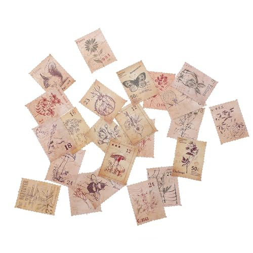 HOMSFOU 184Stücke DIY Retro Post Stempelaufkleber Handgefertigte Sticker für Scrapbooking mit Pflanzen und Tiermotiven für Briefumschläge und Dekoration Boxen À HOMSFOU 184Stücke DIY Retro Post Stempelaufkleber Handgefertigte Sticker für Scrapbooking mit Pflanzen und Tiermotiven für Briefumschläge und Dekoration Boxen À von HOMSFOU