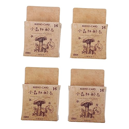 HOMSFOU 184Stücke Retro Stempelaufkleber für Scrapbooking Tagebuchplaner DIY Projekte Selbstklebende Abziehbilder im Wald Themendesign für und Dekoration von HOMSFOU