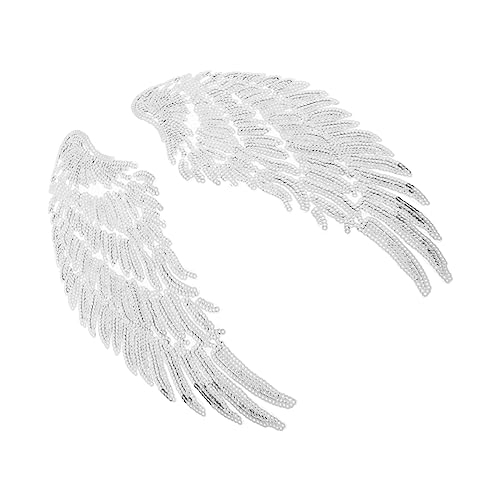 HOMSFOU 1Paar Pailletten Engel Applikationen Glänzende Wings Patches Für DIY Kleidung Silberne Aufnäher Für Dekorationen Langlebig Und Leicht Anbringbar HOMSFOU 1Paar Pailletten Engel Applikationen Glänzende Wings Patches Für DIY Kleidung Silberne Aufnäher Für Dekorationen Langlebig Und Leicht Anbringbar von HOMSFOU