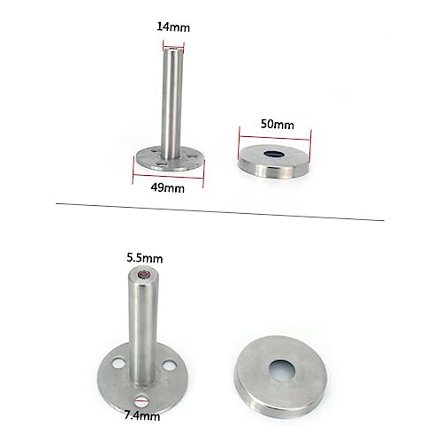 HOMSFOU 1Pc Bildschirm Clip Stange Halterung Halter Stahl Verstellbare Klemme Glas Clip Silber HOMSFOU 1Pc Bildschirm Clip Stange Halterung Halter Stahl Verstellbare Klemme Glas Clip Silber von HOMSFOU