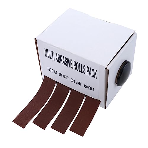 HOMSFOU 1Pc Rolle Schleifbandkasten Schleifen Sandpapier grob Bußgeld Streifen Gürtel Streugut schleifpapier schleifbänder san disc kalanchoe Metallverarbeitung metallbearbeitung Brown von HOMSFOU