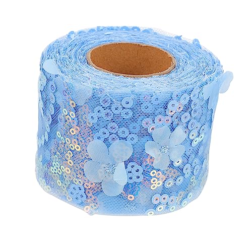 HOMSFOU 1Rolle Breites Hellblaues Besticktes Band Mit Pailletten Für DIY Projekte Bogenmaterial Dekoration Yards Lange Für Haarschmuck Und Bekleidungszubehör HOMSFOU 1Rolle Breites Hellblaues Besticktes Band Mit Pailletten Für DIY Projekte Bogenmaterial Dekoration Yards Lange Für Haarschmuck Und Bekleidungszubehör von HOMSFOU