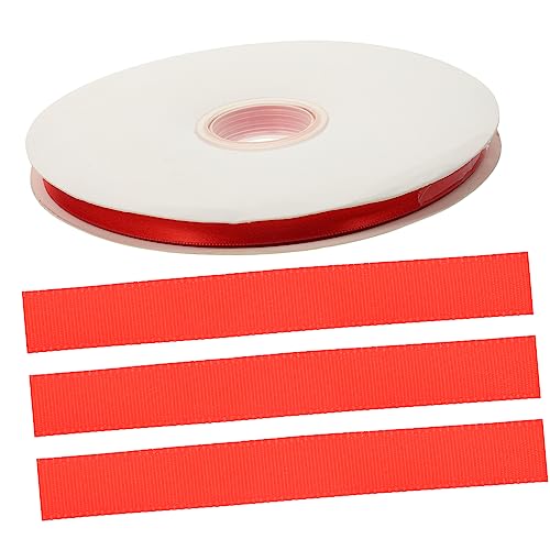 HOMSFOU 1Rolle Breites Rotes Geschenkband Für Bastelprojekte Hochwertiges Strapazierfähiges Wickelband Yards Für Und Dekorationen von HOMSFOU