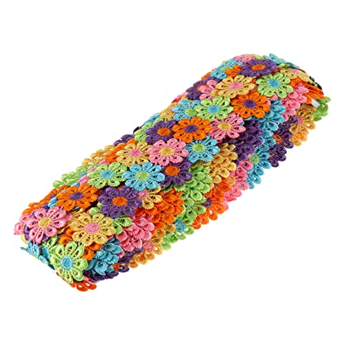 HOMSFOU 1Rolle Brötchen Yards Handgefertigtes Besticktes Blumenmusterband Hochwertiges DIY Spitzenband für Kreative Kleidung und Festdekoration für Hochzeiten und Designs von HOMSFOU