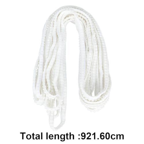 HOMSFOU 1Rolle DIY Perlenspitze Borte Yards Elegantes Band Für Bekleidungszubehör Für Taschen Und Dekorationen Weiß Stil A von HOMSFOU