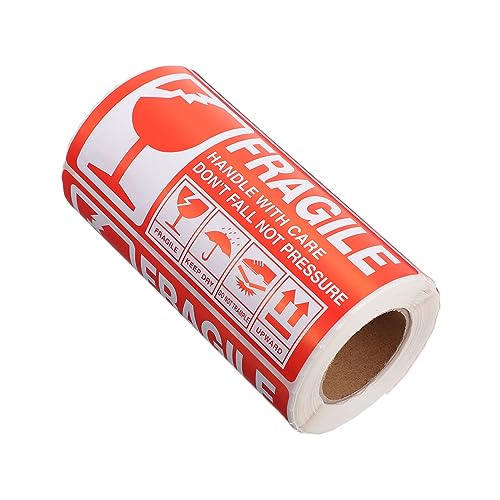 HOMSFOU 1Rolle Fragile Pack Aufkleber Selbstklebende Warnetiketten für Kartons Pflegehinweise Hohe Haftung Einfach zu Verwenden für Versand und Lagerung HOMSFOU 1Rolle Fragile Pack Aufkleber Selbstklebende Warnetiketten für Kartons Pflegehinweise Hohe Haftung Einfach zu Verwenden für Versand und Lagerung von HOMSFOU