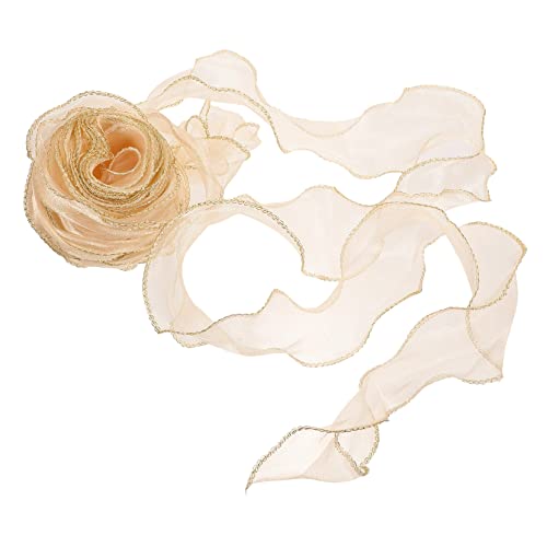 HOMSFOU 1Rolle Geschenkband Mit Goldenen Kanten Breites Dekorationsband Für Blumenarrangements Bastelprojekte Und Geschenkverpackungen Yards Atmungsaktiv Und Vielseitig HOMSFOU 1Rolle Geschenkband Mit Goldenen Kanten Breites Dekorationsband Für Blumenarrangements Bastelprojekte Und Geschenkverpackungen Yards Atmungsaktiv Und Vielseitig von HOMSFOU