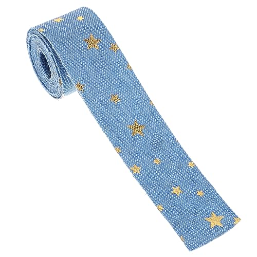 HOMSFOU 1Rolle Geschenkband mit Goldenen Sternen Breit Handgefertigtes Bastelband für DIY Projekte Hochzeiten Dekorationen und Geschenkverpackungen Strapazierfähig HOMSFOU 1Rolle Geschenkband mit Goldenen Sternen Breit Handgefertigtes Bastelband für DIY Projekte Hochzeiten Dekorationen und Geschenkverpackungen Strapazierfähig von HOMSFOU