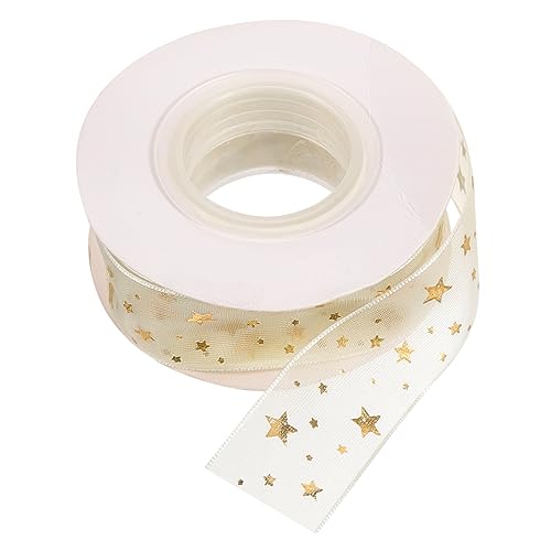 HOMSFOU 1Rolle Goldenes Sternen Mesh Dekorationsband Für Exquisites Geschenkband Für Blumensträuße Bastelprojekte Und Hochzeitsdekoration Lang von HOMSFOU