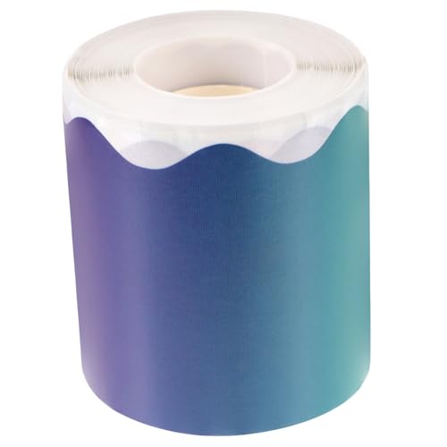 HOMSFOU 1Rolle Gradient Farbige Pinnwand Border Aufkleber Selbstklebende Dekorative Bordüren Für Schwarze Kreative Wanddekoration Praktische Sticker Für Notizen Und Fotos von HOMSFOU