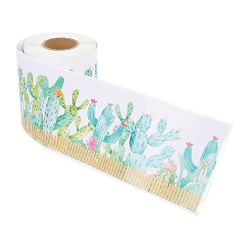 HOMSFOU 1Rolle Kaktus Border Sticker für Klassenzimmerdekoration Selbstklebender Aufkleber für Pinnwände Türen und Fenster Frühlingsmotiv für Kreative Gestaltung HOMSFOU 1Rolle Kaktus Border Sticker für Klassenzimmerdekoration Selbstklebender Aufkleber für Pinnwände Türen und Fenster Frühlingsmotiv für Kreative Gestaltung von HOMSFOU