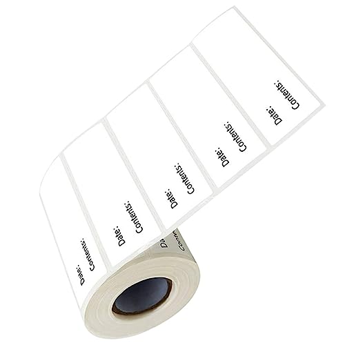 HOMSFOU 1Rolle Kompakte Lebensmitteletiketten Wiederablösbare Multifunktionsetiketten für Flaschen und Kühlschrank zur Organisation und Identifikation von HOMSFOU