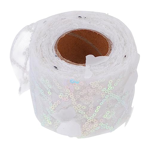 HOMSFOU 1Rolle Schmetterlingsband Gestickt Paillettenband für DIY Haarschmuck Nähbesatz für Kleidung Dekoration und Vielseitig Einsetzbar von HOMSFOU