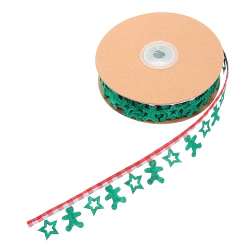 HOMSFOU 1Rolle Weihnachtsgeschenkband Mit Stern Und Lebkuchenmann Muster Lang Für DIY Schleifen Und Geschenkverpackungen Festlichkeiten HOMSFOU 1Rolle Weihnachtsgeschenkband Mit Stern Und Lebkuchenmann Muster Lang Für DIY Schleifen Und Geschenkverpackungen Festlichkeiten von HOMSFOU