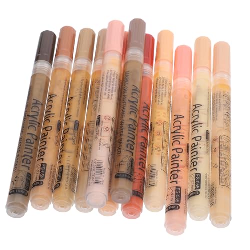 HOMSFOU 1Satz Acrylfarben Marker Farben Hauttöne Spitze für DIY Kunsthandwerk Zeichnen für und Perfektes für Besondere Anlässe HOMSFOU 1Satz Acrylfarben Marker Farben Hauttöne Spitze für DIY Kunsthandwerk Zeichnen für und Perfektes für Besondere Anlässe von HOMSFOU