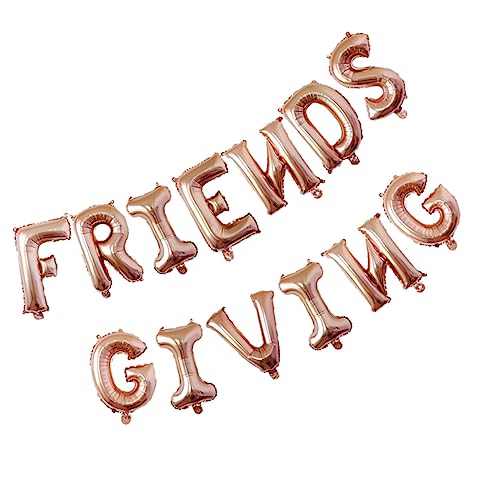 HOMSFOU 1Satz Aluminium Folienballon Set Roségold Friends Giving Set für Thanksgiving Feiern Innen und Außendekoration Fotohintergrund und Festliche HOMSFOU 1Satz Aluminium Folienballon Set Roségold Friends Giving Set für Thanksgiving Feiern Innen und Außendekoration Fotohintergrund und Festliche von HOMSFOU