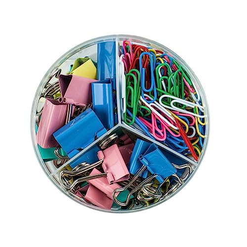 HOMSFOU 1Satz Binderclips Teiliges Büroklammern Zufälligen für Schule Büro und Zuhause Papierklemmen für Notizen Umschläge von HOMSFOU