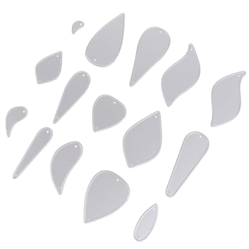 HOMSFOU 1Satz DIY Ohrring Stanzformen und Carbonstahl Leder Stanzschablonen für Handwerk um Stilvolle Ohrringe Selbst zu Gestalten von HOMSFOU