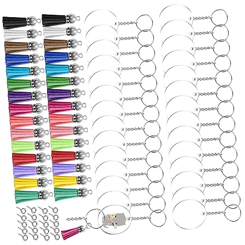 HOMSFOU 1Satz DIY Quasten Schlüsselbund Set Teiliges Acryl Schlüsselanhänger Set mit Quasten Ketten und Ringen für Bastelprojekte für DIY Enthusiasten und Ab Jahren HOMSFOU 1Satz DIY Quasten Schlüsselbund Set Teiliges Acryl Schlüsselanhänger Set mit Quasten Ketten und Ringen für Bastelprojekte für DIY Enthusiasten und Ab Jahren von HOMSFOU