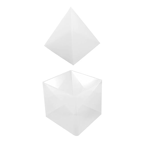 HOMSFOU 1Satz Epoxidharz Gussformen Pyramidenschmuck Silikonformen für DIY Dekoration Lebensmittelechtes Silikon für Tischornamente und Bastelprojekte von HOMSFOU