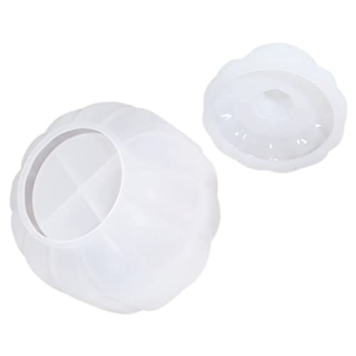 HOMSFOU 1Satz Halloween Silikonform für Kürbis Bonbongläser DIY Crafting Mold für Aufbewahrung Wiederverwendbare und Flexible Form für Epoxidharz Projekte Sicheres von HOMSFOU