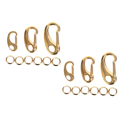 HOMSFOU 1Satz Hochwertige Teiliges Hummer Schlüsselanhänger Und Schmuck Schnallen Für DIY Halsketten Armbänder Und Fußketten Langlebig Und Praktisch Goldene Farbe HOMSFOU 1Satz Hochwertige Teiliges Hummer Schlüsselanhänger Und Schmuck Schnallen Für DIY Halsketten Armbänder Und Fußketten Langlebig Und Praktisch Goldene Farbe von HOMSFOU