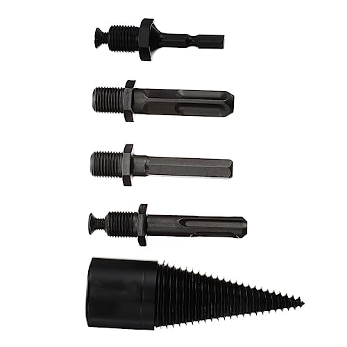 HOMSFOU 1Satz Holz Splitter Kegelbohrer für Heavy Duty Holzbohrer mit Griffen für Camping Garten und Farm Effizientes Werkzeug zur Holzspaltung HOMSFOU 1Satz Holz Splitter Kegelbohrer für Heavy Duty Holzbohrer mit Griffen für Camping Garten und Farm Effizientes Werkzeug zur Holzspaltung von HOMSFOU