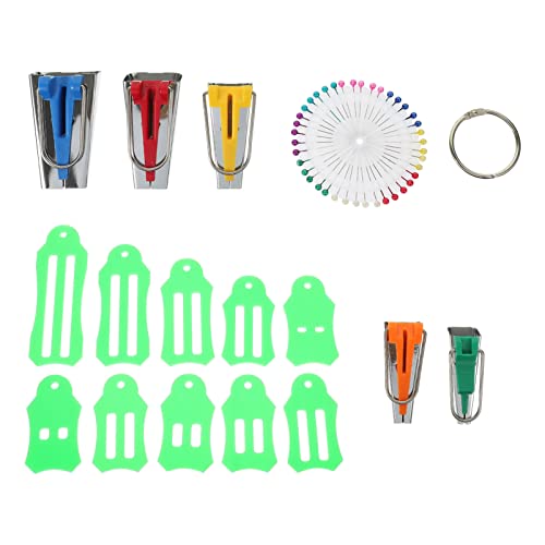 HOMSFOU 1Satz Schrägband Werkzeugsatz für Stoffe Tragbarer Bias Tape Maker Nähset für Quilting für Selbstgemachte Abwasserkanäle Kompakt und Leicht von HOMSFOU