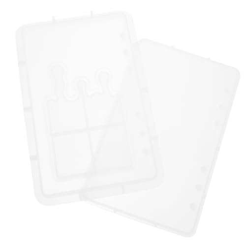 HOMSFOU 1Satz Silikon Bastelform Teilig Epoxidharz Notizbuch Abdeckungsform mit Einzigartigem Eiscreme für Lesezeichenherstellung und DIY Projekte von HOMSFOU