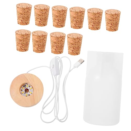 HOMSFOU 1Satz Silikon Form Set DIY Lichtherstellung Teiliges Set mit Mold und Lampensteckern für Resin Projekte und Einfach zu Entformen von HOMSFOU