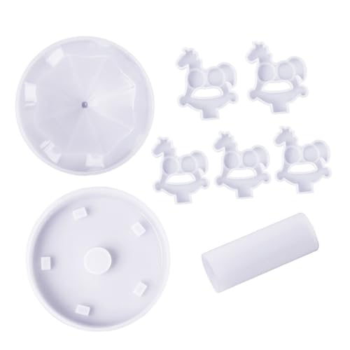 HOMSFOU 1Satz Silikonform Karussell DIY Dekorationsform für Epoxidharz Geeignet für Kreative Handarbeiten und für Details und Einfache von HOMSFOU