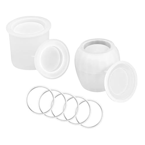 HOMSFOU 1Satz Silikonform für DIY Aufbewahrungsglas Teiliges für Epoxidharz zum Herstellen von Dekorativen Schalen und Behältern Bastelprojekte von HOMSFOU